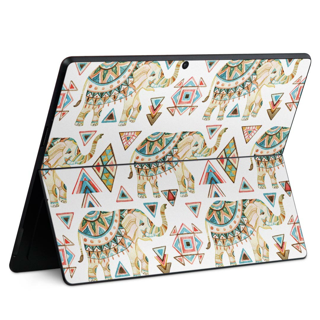 Surface Pro11(2024) / Pro10(for Business) / Pro9(2022) 共通対応 背面 保護 デザイン スキンシール Pro8/ProX 各種対応 010949 ぞう 柄 模様