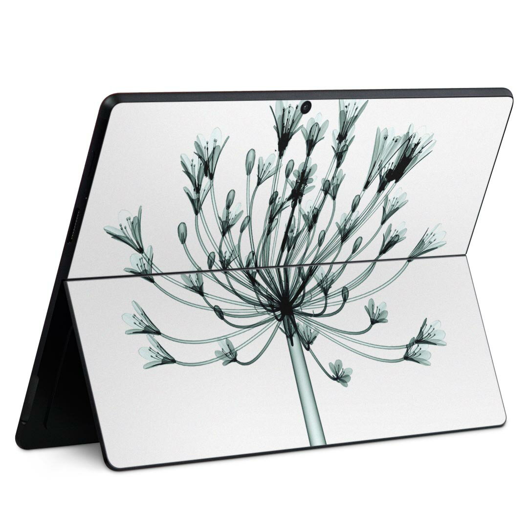 Surface Pro11(2024) / Pro10(for Business) / Pro9(2022) 共通対応 背面 保護 デザイン スキンシール Pro8/ProX 各種対応 011025 花 色彩