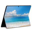 Surface Pro11(2024) / Pro10(for Business) / Pro9(2022) 共通対応 背面 保護 デザイン スキンシール Pro8/ProX 各種対応 011085 海 ビーチ 写真