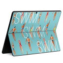Surface Pro11(2024) / Pro10(for Business) / Pro9(2022) 共通対応 背面 保護 デザイン スキンシール Pro8/ProX 各種対応 011158 水着 夏 人物