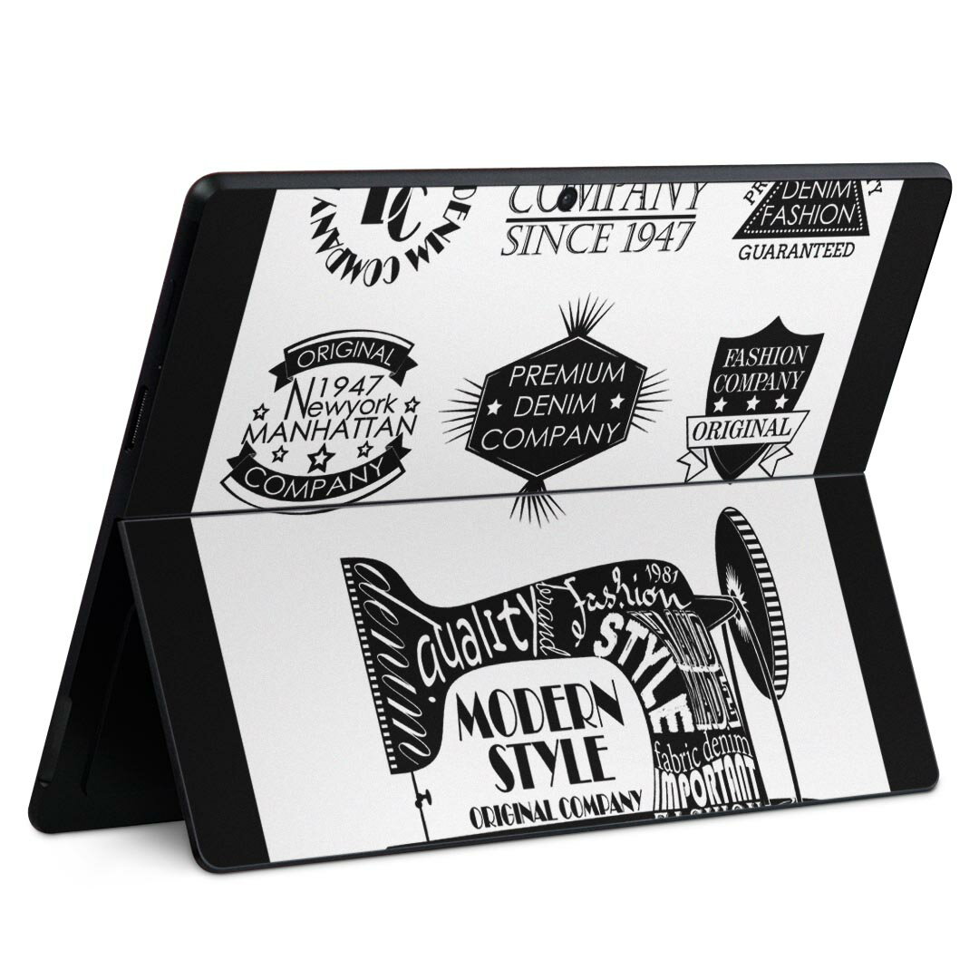 Surface Pro11(2024) / Pro10(for Business) / Pro9(2022) 共通対応 背面 保護 デザイン スキンシール ..