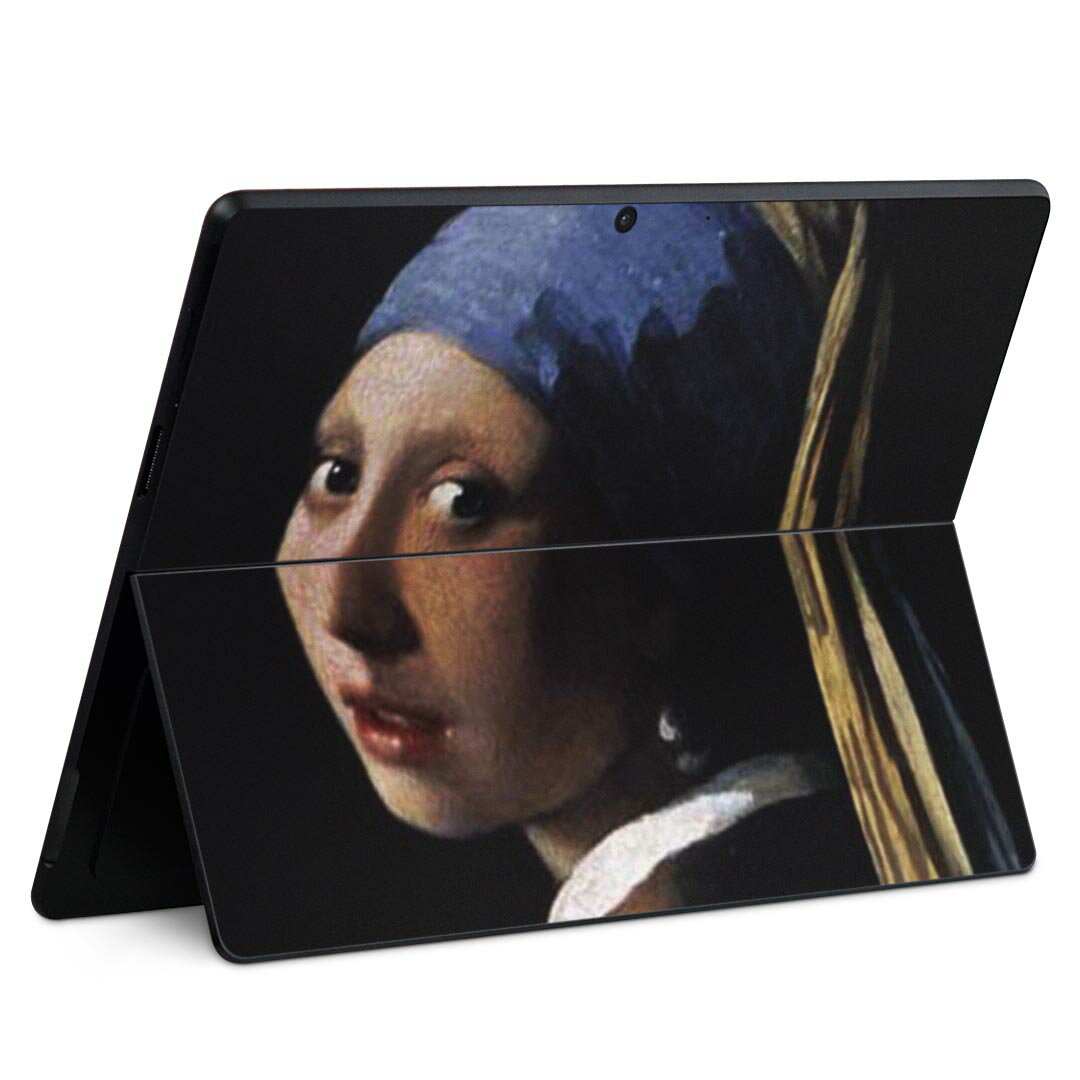 Surface Pro11(2024) / Pro10(for Business) / Pro9(2022) 共通対応 背面 保護 デザイン スキンシール Pro8/ProX 各種対応 011470 イラスト 人物 絵画