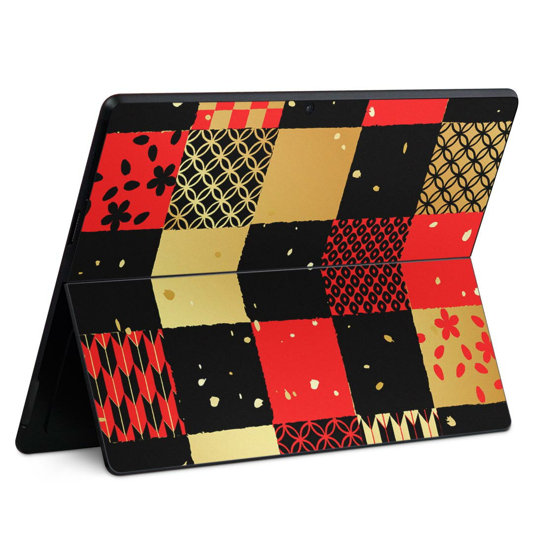 Surface Pro11(2024) / Pro10(for Business) / Pro9(2022) 共通対応 背面 保護 デザイン スキンシール Pro8/ProX 各種対応 011812 和風 和柄 桜