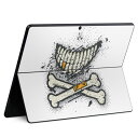 Surface Pro11(2024) / Pro10(for Business) / Pro9(2022) 共通対応 背面 保護 デザイン スキンシール Pro8/ProX 各種対応 011921 スカル かっこいい おしゃれ