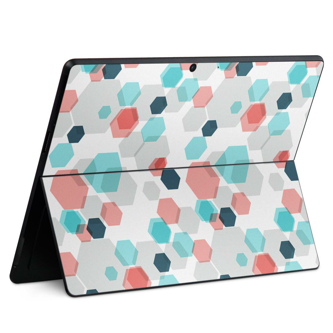 Surface Pro11(2024) / Pro10(for Business) / Pro9(2022) 共通対応 背面 保護 デザイン スキンシール Pro8/ProX 各種対応 012028 模様 水玉 柄