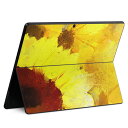 Surface Pro11(2024) / Pro10(for Business) / Pro9(2022) 共通対応 背面 保護 デザイン スキンシール Pro8/ProX 各種対応 012204 ひまわり 黄色 絵画