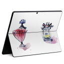 Surface Pro11(2024) / Pro10(for Business) / Pro9(2022) 共通対応 背面 保護 デザイン スキンシール Pro8/ProX 各種対応 012538 香水 おしゃれ リボン
