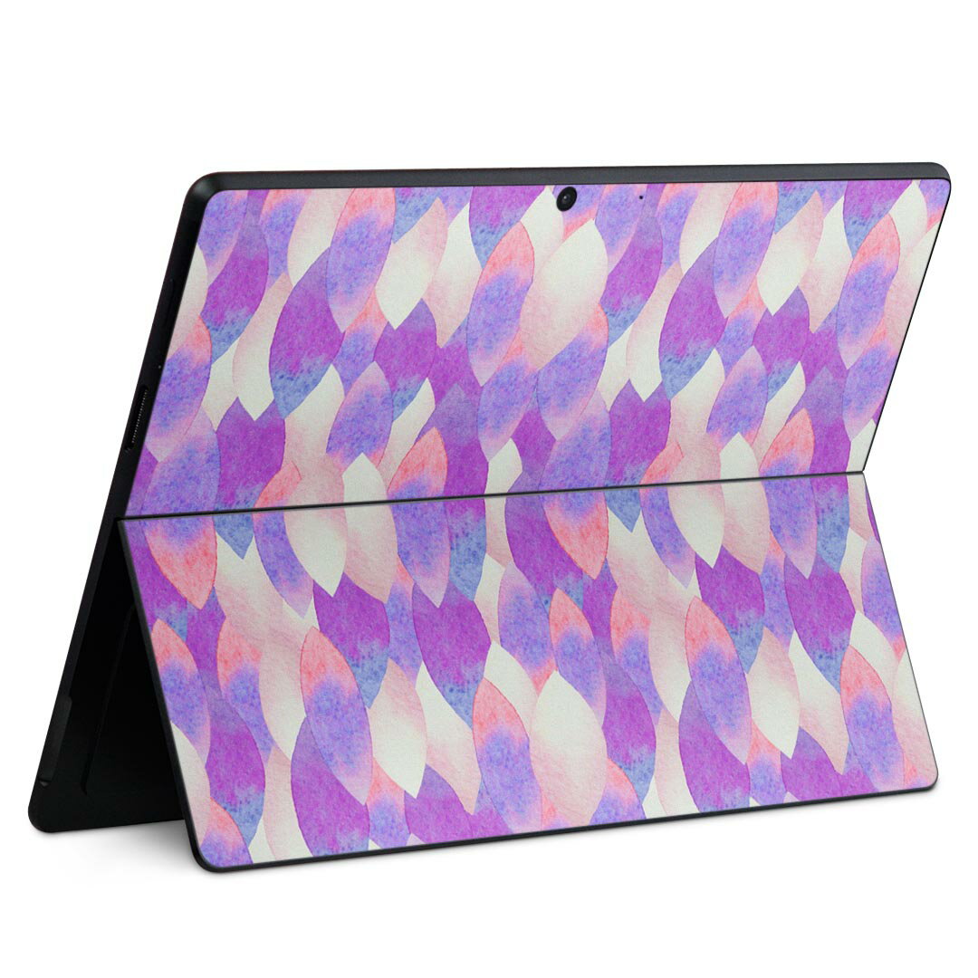 Surface Pro11(2024) / Pro10(for Business) / Pro9(2022) 共通対応 背面 保護 デザイン スキンシール Pro8/ProX 各種対応 012695 パステル 水彩
