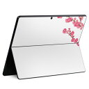 Surface Pro11(2024) / Pro10(for Business) / Pro9(2022) 共通対応 背面 保護 デザイン スキンシール Pro8/ProX 各種対応 012864 ひな祭り 桃の花 節句