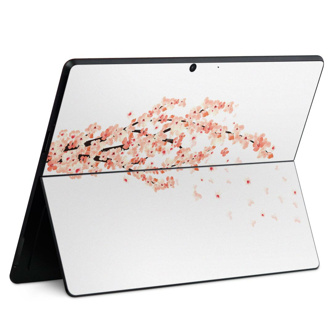 Surface Pro11(2024) / Pro10(for Business) / Pro9(2022) 共通対応 背面 保護 デザイン スキンシール Pro8/ProX 各種対応 013283 桜 花 春