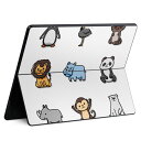 Surface Pro11(2024) / Pro10(for Business) / Pro9(2022) 共通対応 背面 保護 デザイン スキンシール Pro8/ProX 各種対応 013530 動物 可愛い 子供|詳細画像