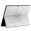 Surface Pro11(2024) / Pro10(for Business) / Pro9(2022) 共通対応 背面 保護 デザイン スキンシール Pro8/ProX 各種対応 013559 ガラス 破片 穴