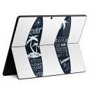 Surface Pro 9 Surface Pro 8 Surface Pro X 用 スキンシール 共通対応 igsticker サーフェス プロ 9 / プロ 8 カバー ケース 　　013788 サーフィン　ヤシの木　海