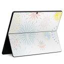 楽天スマコレSurface Pro 9 Surface Pro 8 Surface Pro X 用 スキンシール 共通対応 igsticker サーフェス プロ 9 / プロ 8 カバー ケース 　　014196 花火　カラフル