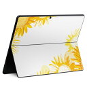 Surface Pro11(2024) / Pro10(for Business) / Pro9(2022) 共通対応 背面 保護 デザイン スキンシール Pro8/ProX 各種対応 014372 ひまわり 夏 花