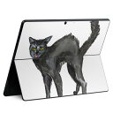 Surface Pro11(2024) / Pro10(for Business) / Pro9(2022) 共通対応 背面 保護 デザイン スキンシール Pro8/ProX 各種対応 014712 ハロウィン 黒猫