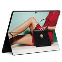 Surface Pro11(2024) / Pro10(for Business) / Pro9(2022) 共通対応 背面 保護 デザイン スキンシール Pro8/ProX 各種対応 014820 女の人 外国人 おしゃれ インポート|詳細画像