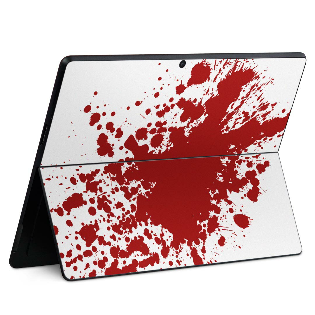 Surface Pro11(2024) / Pro10(for Business) / Pro9(2022) 共通対応 背面 保護 デザイン スキンシール Pro8/ProX 各種対応 015375 血 ハロウィン