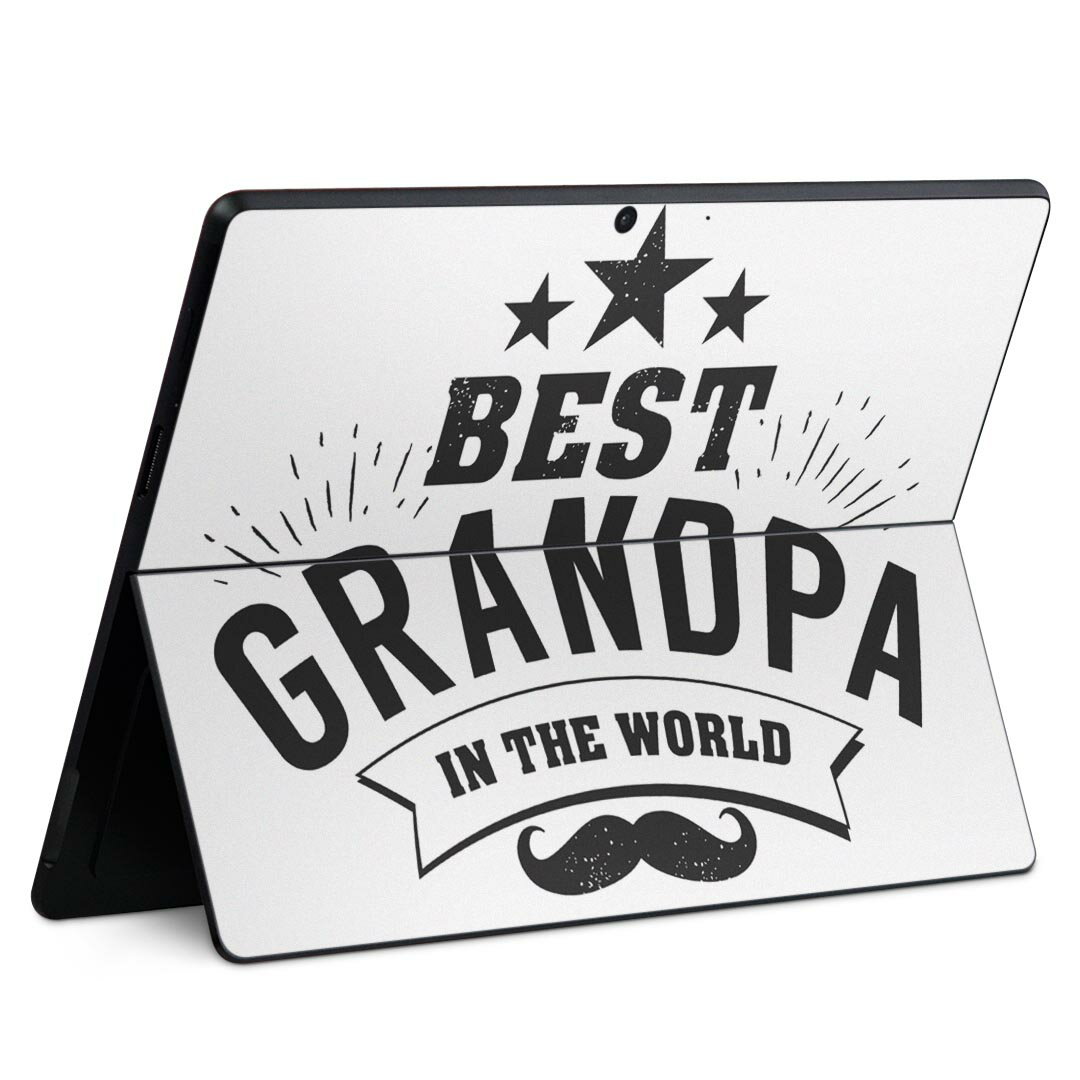 Accessories - Surface Pro11(2024) / Pro10(for Business) / Pro9(2022) 共通対応 背面 保護 デザイン スキンシール Pro8/ProX 各種対応 015495 英字 アメリカン モノクロ