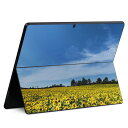 Surface Pro11(2024) / Pro10(for Business) / Pro9(2022) 共通対応 背面 保護 デザイン スキンシール Pro8/ProX 各種対応 015740 ひまわり 花 景色 写真