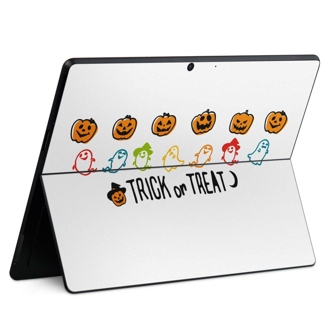 Surface Pro11(2024) / Pro10(for Business) / Pro9(2022) 共通対応 背面 保護 デザイン スキンシール Pro8/ProX 各種対応 017469 ハロウィン かわいい かぼちゃ おばけ かわいい