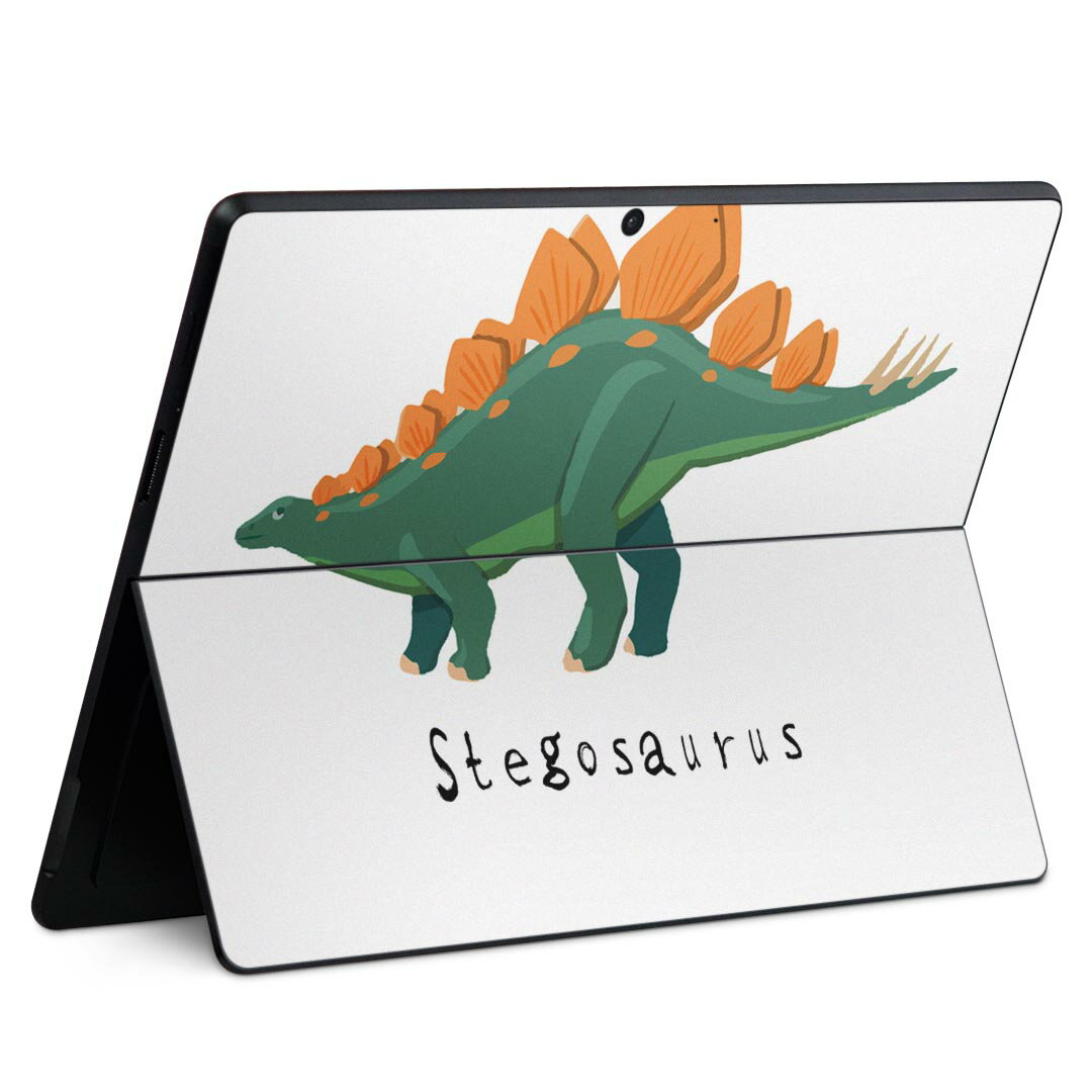 Surface Pro11(2024) / Pro10(for Business) / Pro9(2022) 공통 대응 후면 보호 디자인 스킨 씰 Pro8/ProX 각종 대응 017686 공룡 Stegosaurus 스테고사우루스