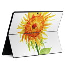 Surface Pro11(2024) / Pro10(for Business) / Pro9(2022) 共通対応 背面 保護 デザイン スキンシール Pro8/ProX 各種対応 017807 ひまわり 夏 サン