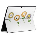Surface Pro11(2024) / Pro10(for Business) / Pro9(2022) 共通対応 背面 保護 デザイン スキンシール Pro8/ProX 各種対応 017813 ひまわり かわいい ライオン