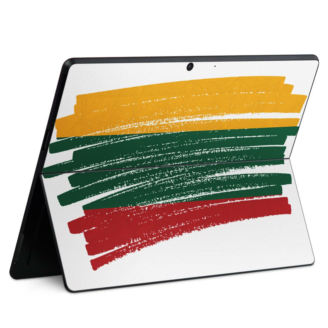 Surface Pro11(2024) / Pro10(for Business) / Pro9(2022) 共通対応 背面 保護 デザイン スキンシール Pro8/ProX 各種対応 018493 lithuania リトアニア