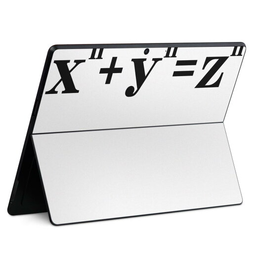 Surface Pro11(2024) / Pro10(for Business) / Pro9(2022) 共通対応 背面 保護 デザイン スキンシール Pro8/ProX 各種対応 019000 フェルマー 定理 数式 Surface Pro11(2024) / Pro10(for Business) / Pro9(2022) 共通対応 背面 保護 デザイン スキンシール Pro8/ProX 各種対応 019000 フェルマー 定理 数式