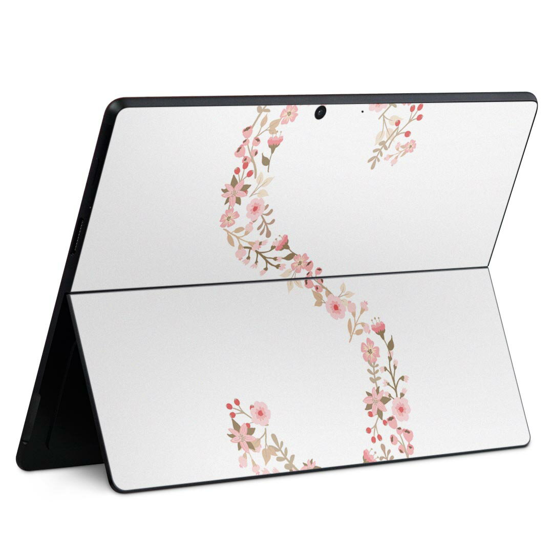 Surface Pro11(2024) / Pro10(for Business) / Pro9(2022) 共通対応 背面 保護 デザイン スキンシール Pro8/ProX 各種対応 019579 文字 s アルファベット