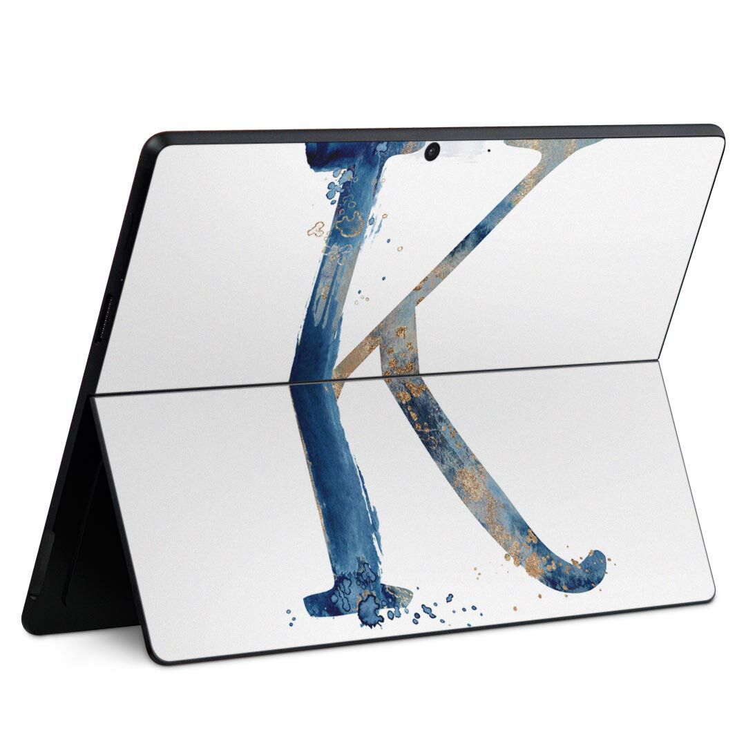 Surface Pro11(2024) / Pro10(for Business) / Pro9(2022) 共通対応 背面 保護 デザイン スキンシール Pro8/ProX 各種対応 019626 文字 k アルファベット