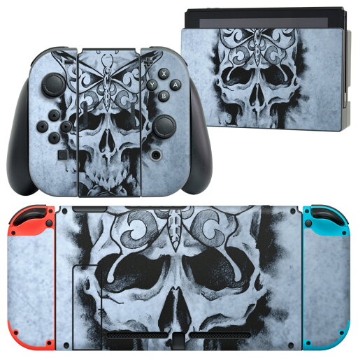 igsticker Nintendo Switch 用 デザインスキンシール 任天堂 ニンテンドー スイッチ 専用 本体ドック Joy-Con Joycon ジョイコン 専用 ゲーム機 カバー アクセサリー フィルム ステッカー 000048 がいこつ 蝶 水面 igsticker Nintendo Switch 用 デザインスキンシール 任天堂 ニンテンドー スイッチ 専用 本体ドック Joy-Con Joycon ジョイコン 専用 ゲーム機 カバー アクセサリー フィルム ステッカー 000048 がいこつ 蝶 水面