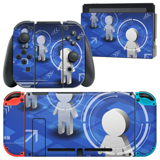 igsticker Nintendo Switch 用 デザインスキンシール 任天堂 ニンテンドー スイッチ 専用 本体ドック Joy-Con Joycon ジョイコン 専用 ゲーム機 カバー アクセサリー フィルム ステッカー 000069 人間 青 igsticker Nintendo Switch 用 デザインスキンシール 任天堂 ニンテンドー スイッチ 専用 本体ドック Joy-Con Joycon ジョイコン 専用 ゲーム機 カバー アクセサリー フィルム ステッカー 000069 人間 青