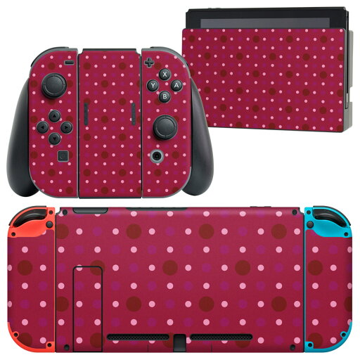 igsticker Nintendo Switch 用 デザインスキンシール 任天堂 ニンテンドー スイッチ 専用 本体ドック Joy-Con Joycon ジョイコン 専用 ゲーム機 カバー アクセサリー フィルム ステッカー 000105 水玉 ドット 紫 赤 igsticker Nintendo Switch 用 デザインスキンシール 任天堂 ニンテンドー スイッチ 専用 本体ドック Joy-Con Joycon ジョイコン 専用 ゲーム機 カバー アクセサリー フィルム ステッカー 000105 水玉 ドット 紫 赤
