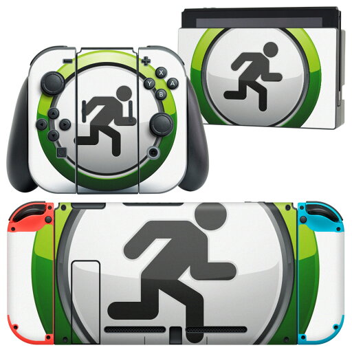 igsticker Nintendo Switch 用 デザインスキンシール 任天堂 ニンテンドー スイッチ 専用 本体ドック Joy-Con Joycon ジョイコン 専用 ゲーム機 カバー アクセサリー フィルム ステッカー 000150 非常口 緑 マーク igsticker Nintendo Switch 用 デザインスキンシール 任天堂 ニンテンドー スイッチ 専用 本体ドック Joy-Con Joycon ジョイコン 専用 ゲーム機 カバー アクセサリー フィルム ステッカー 000150 非常口 緑 マーク