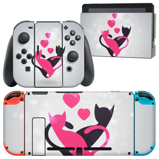 igsticker Nintendo Switch 用 デザインスキンシール 任天堂 ニンテンドー スイッチ 専用 本体ドック Joy-Con Joycon ジョイコン 専用 ゲーム機 カバー アクセサリー フィルム ステッカー 000253 猫 ハート イラスト igsticker Nintendo Switch 用 デザインスキンシール 任天堂 ニンテンドー スイッチ 専用 本体ドック Joy-Con Joycon ジョイコン 専用 ゲーム機 カバー アクセサリー フィルム ステッカー 000253 猫 ハート イラスト