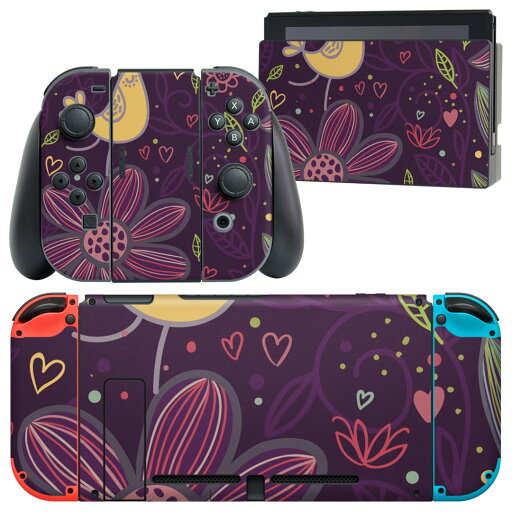 igsticker Nintendo Switch 用 デザインスキンシール 任天堂 ニンテンドー スイッチ 専用 本体ドック Joy-Con Joycon ジョイコン 専用 ゲーム機 カバー アクセサリー フィルム ステッカー 000376 花 イラスト かわいい igsticker Nintendo Switch 用 デザインスキンシール 任天堂 ニンテンドー スイッチ 専用 本体ドック Joy-Con Joycon ジョイコン 専用 ゲーム機 カバー アクセサリー フィルム ステッカー 000376 花 イラスト かわいい