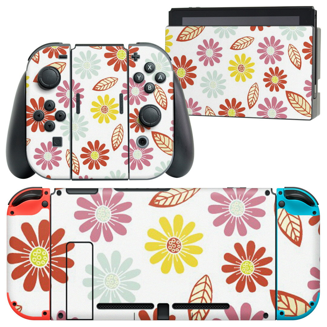 製品名 Nintendo Switch 本体裏面＆ドック正面＆ジョイコン専用 デザインスキンシール セット内容 Nintendo Switch 本体＆ドック＆ジョイコン用スキンシール（各1枚） ニンテンドースイッチ専用です。携帯機のSwitch LiteやProコンには対応していません。 商品特徴 再剥離性シートを素材に採用し、細かな位置調整がしやすく貼り直しが容易です。専用の業務プリンターを使い、商品画像と遜色のない美しい印刷仕上がり。 注意事項 画像はサンプルですので、ご覧の環境によっては多少色味に違いを感じる場合がございます。 イメージと違った、モニターと色味が異なるという理由での交換や返金はご対応出来かねます。スキンシールのみの販売で、ニンテンドースイッチ本体などは付属しません。シワができた場合、ドライヤーなどで軽く温め、外側に向けてシワを伸ばすように貼ってください。初回貼付時の位置調整や貼り直しは可能ですが、しっかりと押し付けて接着させた後の再剥離、再利用は保証しておりません。また接着部に油分や汚れが付着しますと角の部分は剥がれやすくなりますので、貼付時はあまり触れないようにご注意ください。無地のセミグロスシートにデザインをプリントした商品で、デコなどの加工はございません。 凹凸や光沢があるように見えたり布地や金属を素材にしたように見える商品もありますが、デザインの図版によるものです。印刷時に微妙な画像のズレが生じる場合がございます。ご注文後に1点1点制作する受注生産品の為、不良品以外のご返品や交換は固くお断りします。当店における繰り返しの実機テストでは問題ありませんでしたが、経過年数や使用環境により、シールを剥がす際に本体の塗装が一部剥がれる可能性があります。恐れ入りますが、万が一そのような状況になった場合でも当店ではゲーム機本体の保証は出来かねますので、予めご理解の上お求めください。 商品発送 完全受注生産のハンドメイド商品となりますので、既製品と比べて発送までお時間を頂いています。 基本的に決済確認後2?3営業日、最大で10営業日での発送となります。繁忙期や休業日明けの場合はさらに時間がかかる場合があります。 その際には別途メールにてご連絡致します。メール便の場合、発送日から到着までに2?4日ほどかかる場合が多く、紛失などの保障もご対応できかねます。あらかじめご了承下さい。