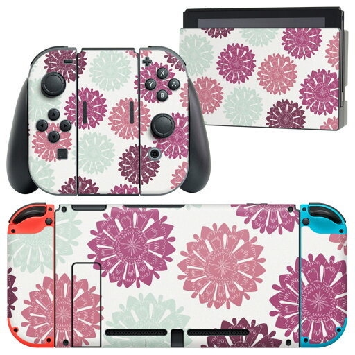 igsticker Nintendo Switch 用 デザインスキンシール 任天堂 ニンテンドー スイッチ 専用 本体ドック Joy-Con Joycon ジョイコン 専用 ゲーム機 カバー アクセサリー フィルム ステッカー 000761 花 模様 igsticker Nintendo Switch 用 デザインスキンシール 任天堂 ニンテンドー スイッチ 専用 本体ドック Joy-Con Joycon ジョイコン 専用 ゲーム機 カバー アクセサリー フィルム ステッカー 000761 花 模様