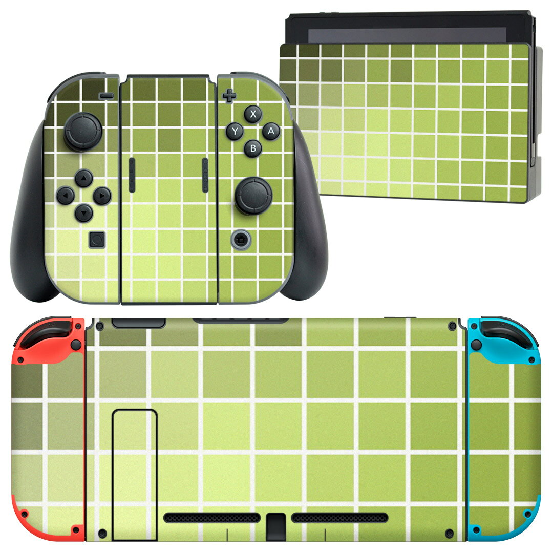 製品名 Nintendo Switch 本体裏面＆ドック正面＆ジョイコン専用 デザインスキンシール セット内容 Nintendo Switch 本体＆ドック＆ジョイコン用スキンシール（各1枚） ニンテンドースイッチ専用です。携帯機のSwitch LiteやProコンには対応していません。 商品特徴 再剥離性シートを素材に採用し、細かな位置調整がしやすく貼り直しが容易です。専用の業務プリンターを使い、商品画像と遜色のない美しい印刷仕上がり。 注意事項 画像はサンプルですので、ご覧の環境によっては多少色味に違いを感じる場合がございます。 イメージと違った、モニターと色味が異なるという理由での交換や返金はご対応出来かねます。スキンシールのみの販売で、ニンテンドースイッチ本体などは付属しません。シワができた場合、ドライヤーなどで軽く温め、外側に向けてシワを伸ばすように貼ってください。初回貼付時の位置調整や貼り直しは可能ですが、しっかりと押し付けて接着させた後の再剥離、再利用は保証しておりません。また接着部に油分や汚れが付着しますと角の部分は剥がれやすくなりますので、貼付時はあまり触れないようにご注意ください。無地のセミグロスシートにデザインをプリントした商品で、デコなどの加工はございません。 凹凸や光沢があるように見えたり布地や金属を素材にしたように見える商品もありますが、デザインの図版によるものです。印刷時に微妙な画像のズレが生じる場合がございます。ご注文後に1点1点制作する受注生産品の為、不良品以外のご返品や交換は固くお断りします。当店における繰り返しの実機テストでは問題ありませんでしたが、経過年数や使用環境により、シールを剥がす際に本体の塗装が一部剥がれる可能性があります。恐れ入りますが、万が一そのような状況になった場合でも当店ではゲーム機本体の保証は出来かねますので、予めご理解の上お求めください。 商品発送 完全受注生産のハンドメイド商品となりますので、既製品と比べて発送までお時間を頂いています。 基本的に決済確認後2?3営業日、最大で10営業日での発送となります。繁忙期や休業日明けの場合はさらに時間がかかる場合があります。 その際には別途メールにてご連絡致します。メール便の場合、発送日から到着までに2?4日ほどかかる場合が多く、紛失などの保障もご対応できかねます。あらかじめご了承下さい。