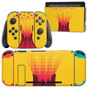 igsticker Nintendo Switch 用 デザインスキンシール 任天堂 ニンテンドー スイッチ 専用 本体ドック Joy-Con Joycon ジョイコン 専用 ゲーム機 カバー アクセサリー フィルム ステッカー 000832 ハート 火山(2)