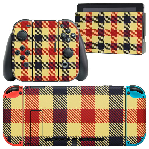 igsticker Nintendo Switch 用 デザインスキンシール 任天堂 ニンテンドー スイッチ 専用 本体ドック Joy-Con Joycon ジョイコン 専用 ゲーム機 カバー アクセサリー フィルム ステッカー 000856 チェック igsticker Nintendo Switch 用 デザインスキンシール 任天堂 ニンテンドー スイッチ 専用 本体ドック Joy-Con Joycon ジョイコン 専用 ゲーム機 カバー アクセサリー フィルム ステッカー 000856 チェック