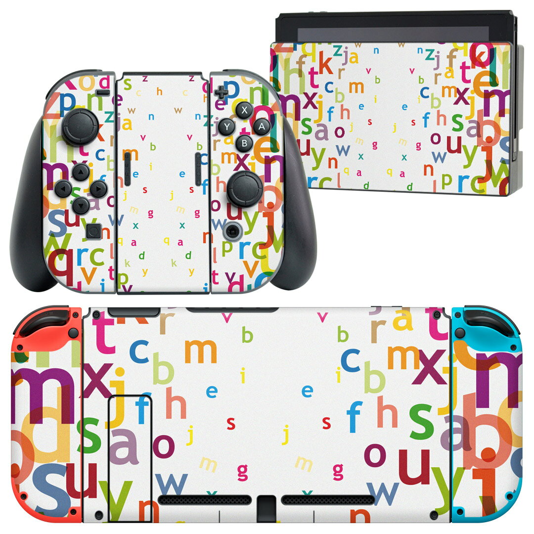 製品名 Nintendo Switch 本体裏面＆ドック正面＆ジョイコン専用 デザインスキンシール セット内容 Nintendo Switch 本体＆ドック＆ジョイコン用スキンシール（各1枚） ニンテンドースイッチ専用です。携帯機のSwitch LiteやProコンには対応していません。 商品特徴 再剥離性シートを素材に採用し、細かな位置調整がしやすく貼り直しが容易です。専用の業務プリンターを使い、商品画像と遜色のない美しい印刷仕上がり。 注意事項 画像はサンプルですので、ご覧の環境によっては多少色味に違いを感じる場合がございます。 イメージと違った、モニターと色味が異なるという理由での交換や返金はご対応出来かねます。スキンシールのみの販売で、ニンテンドースイッチ本体などは付属しません。シワができた場合、ドライヤーなどで軽く温め、外側に向けてシワを伸ばすように貼ってください。初回貼付時の位置調整や貼り直しは可能ですが、しっかりと押し付けて接着させた後の再剥離、再利用は保証しておりません。また接着部に油分や汚れが付着しますと角の部分は剥がれやすくなりますので、貼付時はあまり触れないようにご注意ください。無地のセミグロスシートにデザインをプリントした商品で、デコなどの加工はございません。 凹凸や光沢があるように見えたり布地や金属を素材にしたように見える商品もありますが、デザインの図版によるものです。印刷時に微妙な画像のズレが生じる場合がございます。ご注文後に1点1点制作する受注生産品の為、不良品以外のご返品や交換は固くお断りします。当店における繰り返しの実機テストでは問題ありませんでしたが、経過年数や使用環境により、シールを剥がす際に本体の塗装が一部剥がれる可能性があります。恐れ入りますが、万が一そのような状況になった場合でも当店ではゲーム機本体の保証は出来かねますので、予めご理解の上お求めください。 商品発送 完全受注生産のハンドメイド商品となりますので、既製品と比べて発送までお時間を頂いています。 基本的に決済確認後2?3営業日、最大で10営業日での発送となります。繁忙期や休業日明けの場合はさらに時間がかかる場合があります。 その際には別途メールにてご連絡致します。メール便の場合、発送日から到着までに2?4日ほどかかる場合が多く、紛失などの保障もご対応できかねます。あらかじめご了承下さい。