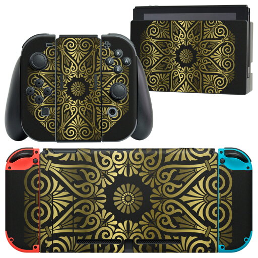 igsticker Nintendo Switch 用 デザインスキンシール 任天堂 ニンテンドー スイッチ 専用 本体ドック Joy-Con Joycon ジョイコン 専用 ゲーム機 カバー アクセサリー フィルム ステッカー 001043 模様 ゴールド igsticker Nintendo Switch 用 デザインスキンシール 任天堂 ニンテンドー スイッチ 専用 本体ドック Joy-Con Joycon ジョイコン 専用 ゲーム機 カバー アクセサリー フィルム ステッカー 001043 模様 ゴールド