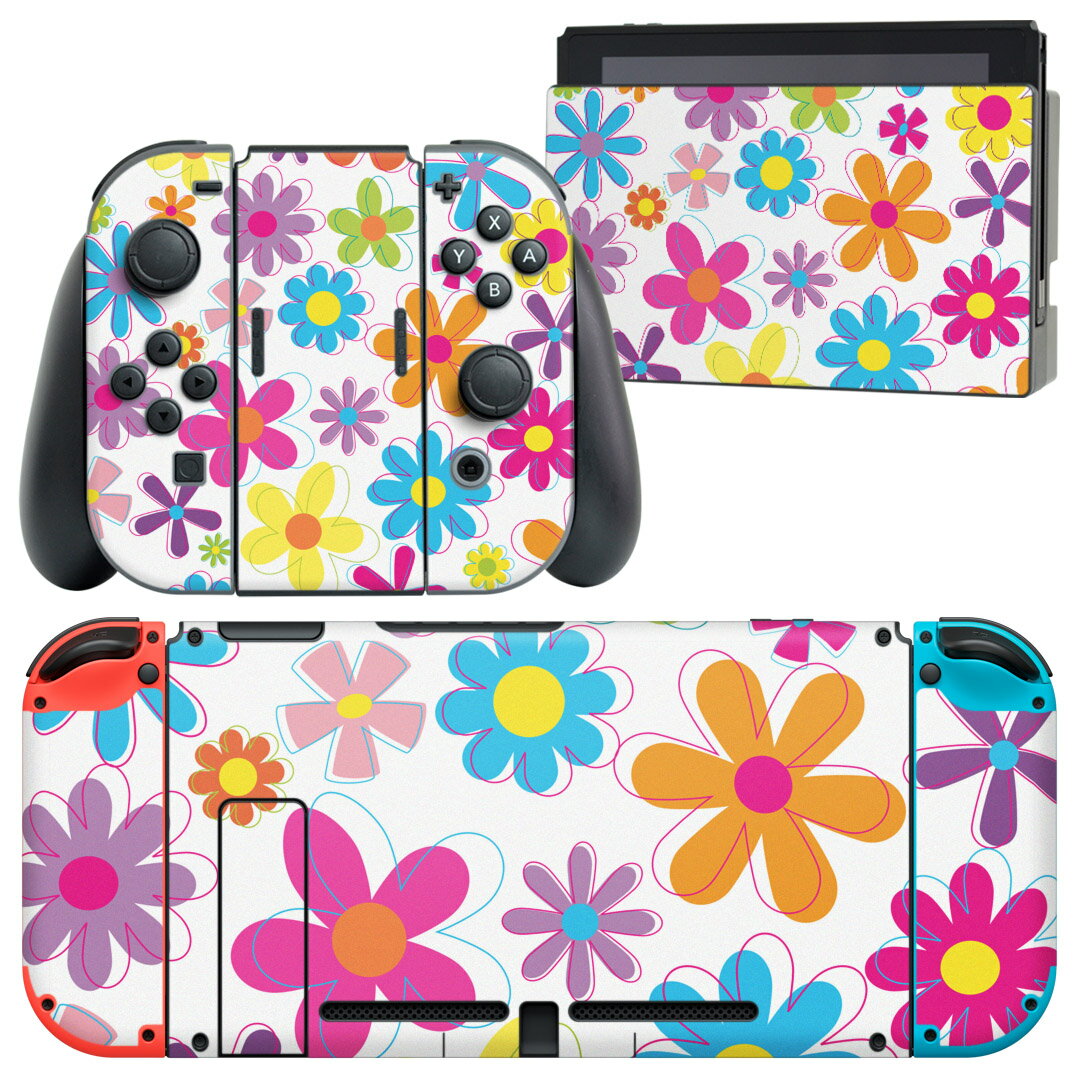 igsticker Nintendo Switch 用 デザインスキンシール 任天堂 ニンテンドー スイッチ 専用 本体ドック Joy-Con Joycon ジョイコン 専用 ..