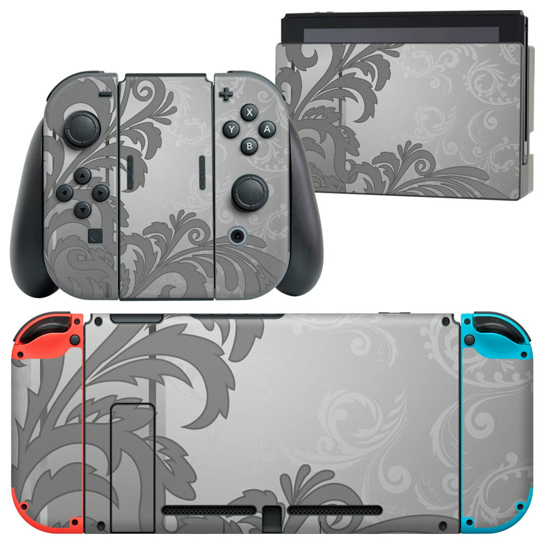 製品名 Nintendo Switch 本体裏面＆ドック正面＆ジョイコン専用 デザインスキンシール セット内容 Nintendo Switch 本体＆ドック＆ジョイコン用スキンシール（各1枚） ニンテンドースイッチ専用です。携帯機のSwitch LiteやProコンには対応していません。 商品特徴 再剥離性シートを素材に採用し、細かな位置調整がしやすく貼り直しが容易です。専用の業務プリンターを使い、商品画像と遜色のない美しい印刷仕上がり。 注意事項 画像はサンプルですので、ご覧の環境によっては多少色味に違いを感じる場合がございます。 イメージと違った、モニターと色味が異なるという理由での交換や返金はご対応出来かねます。スキンシールのみの販売で、ニンテンドースイッチ本体などは付属しません。シワができた場合、ドライヤーなどで軽く温め、外側に向けてシワを伸ばすように貼ってください。初回貼付時の位置調整や貼り直しは可能ですが、しっかりと押し付けて接着させた後の再剥離、再利用は保証しておりません。また接着部に油分や汚れが付着しますと角の部分は剥がれやすくなりますので、貼付時はあまり触れないようにご注意ください。無地のセミグロスシートにデザインをプリントした商品で、デコなどの加工はございません。 凹凸や光沢があるように見えたり布地や金属を素材にしたように見える商品もありますが、デザインの図版によるものです。印刷時に微妙な画像のズレが生じる場合がございます。ご注文後に1点1点制作する受注生産品の為、不良品以外のご返品や交換は固くお断りします。当店における繰り返しの実機テストでは問題ありませんでしたが、経過年数や使用環境により、シールを剥がす際に本体の塗装が一部剥がれる可能性があります。恐れ入りますが、万が一そのような状況になった場合でも当店ではゲーム機本体の保証は出来かねますので、予めご理解の上お求めください。 商品発送 完全受注生産のハンドメイド商品となりますので、既製品と比べて発送までお時間を頂いています。 基本的に決済確認後2?3営業日、最大で10営業日での発送となります。繁忙期や休業日明けの場合はさらに時間がかかる場合があります。 その際には別途メールにてご連絡致します。メール便の場合、発送日から到着までに2?4日ほどかかる場合が多く、紛失などの保障もご対応できかねます。あらかじめご了承下さい。