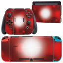 igsticker Nintendo Switch 用 デザインスキンシール 任天堂 ニンテンドー スイッチ 専用 本体ドック Joy-Con Joycon ジョイコン 専用 ゲーム機 カバー アクセサリー フィルム ステッカー 001267 赤　模様