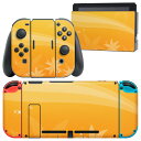 igsticker Nintendo Switch 用 デザインスキンシール 任天堂 ニンテンドー スイッチ 専用 本体ドック Joy-Con Joycon ジョイコン 専用 ゲーム機 カバー アクセサリー フィルム ステッカー 001292 紅葉 秋