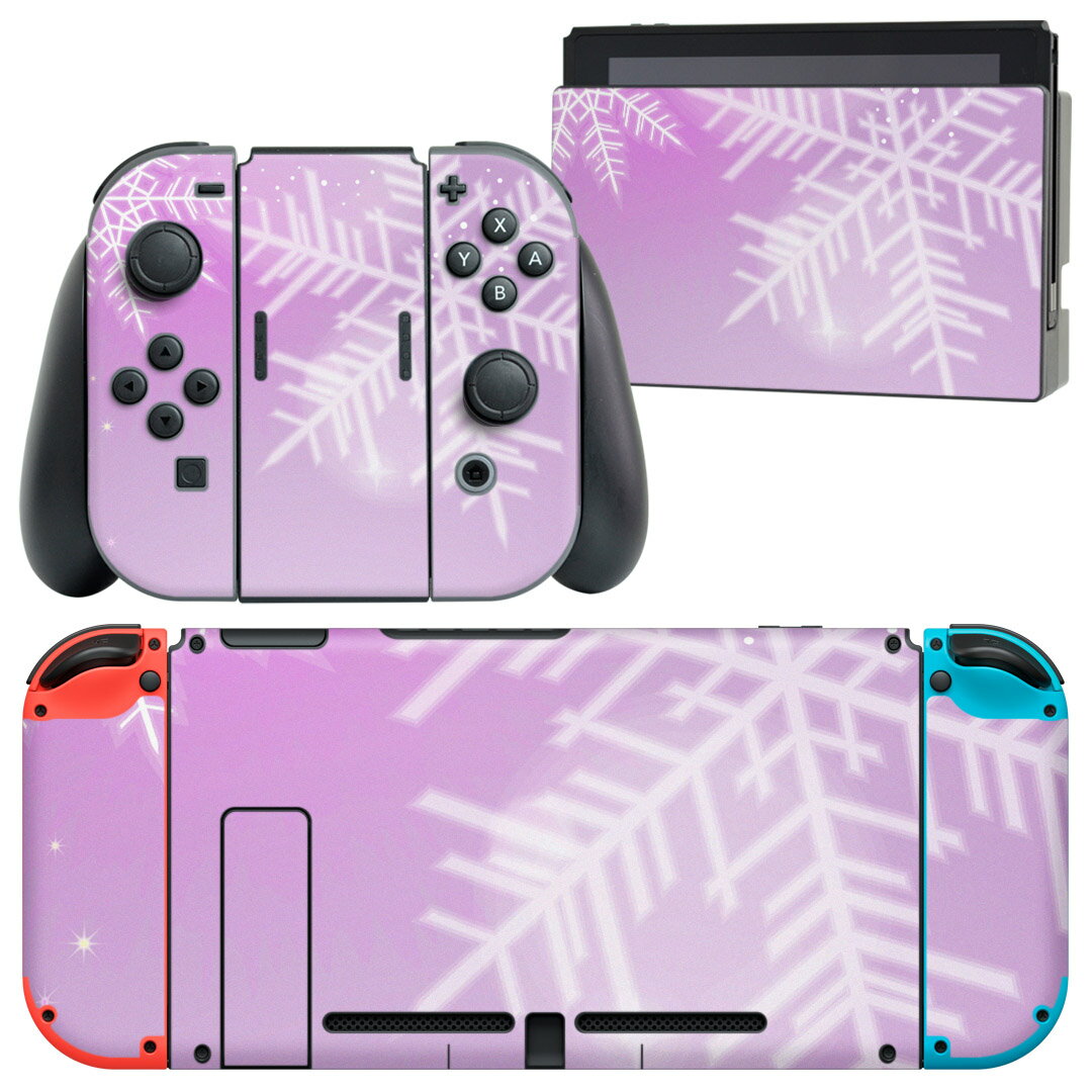 製品名 Nintendo Switch 本体裏面＆ドック正面＆ジョイコン専用 デザインスキンシール セット内容 Nintendo Switch 本体＆ドック＆ジョイコン用スキンシール（各1枚） ニンテンドースイッチ専用です。携帯機のSwitch LiteやProコンには対応していません。 商品特徴 再剥離性シートを素材に採用し、細かな位置調整がしやすく貼り直しが容易です。専用の業務プリンターを使い、商品画像と遜色のない美しい印刷仕上がり。 注意事項 画像はサンプルですので、ご覧の環境によっては多少色味に違いを感じる場合がございます。 イメージと違った、モニターと色味が異なるという理由での交換や返金はご対応出来かねます。スキンシールのみの販売で、ニンテンドースイッチ本体などは付属しません。シワができた場合、ドライヤーなどで軽く温め、外側に向けてシワを伸ばすように貼ってください。初回貼付時の位置調整や貼り直しは可能ですが、しっかりと押し付けて接着させた後の再剥離、再利用は保証しておりません。また接着部に油分や汚れが付着しますと角の部分は剥がれやすくなりますので、貼付時はあまり触れないようにご注意ください。無地のセミグロスシートにデザインをプリントした商品で、デコなどの加工はございません。 凹凸や光沢があるように見えたり布地や金属を素材にしたように見える商品もありますが、デザインの図版によるものです。印刷時に微妙な画像のズレが生じる場合がございます。ご注文後に1点1点制作する受注生産品の為、不良品以外のご返品や交換は固くお断りします。当店における繰り返しの実機テストでは問題ありませんでしたが、経過年数や使用環境により、シールを剥がす際に本体の塗装が一部剥がれる可能性があります。恐れ入りますが、万が一そのような状況になった場合でも当店ではゲーム機本体の保証は出来かねますので、予めご理解の上お求めください。 商品発送 完全受注生産のハンドメイド商品となりますので、既製品と比べて発送までお時間を頂いています。 基本的に決済確認後2?3営業日、最大で10営業日での発送となります。繁忙期や休業日明けの場合はさらに時間がかかる場合があります。 その際には別途メールにてご連絡致します。メール便の場合、発送日から到着までに2?4日ほどかかる場合が多く、紛失などの保障もご対応できかねます。あらかじめご了承下さい。